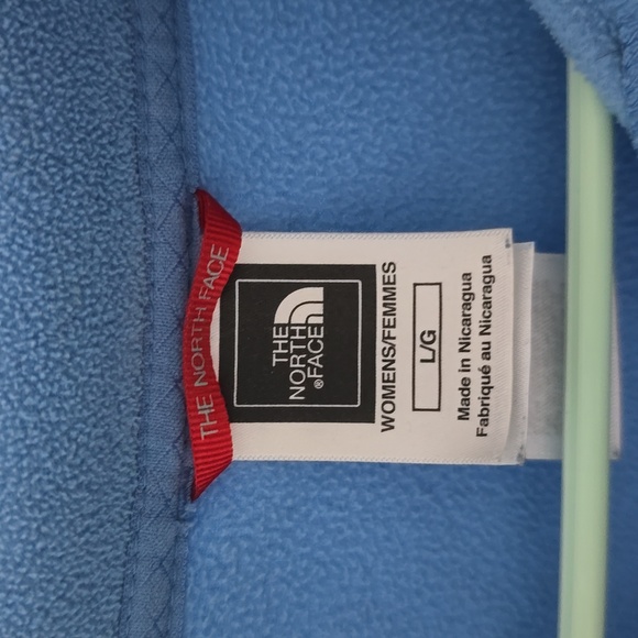 The North Face Light Blue 1/4 Zip Fleece Pullover TKA 100 Women L - Picture 5 of 5